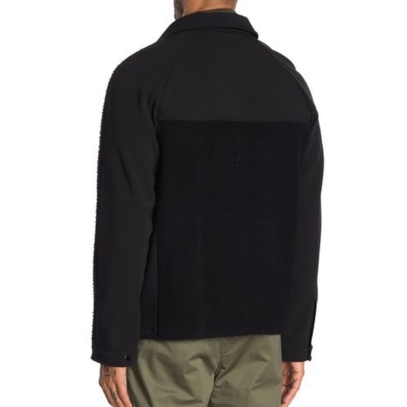 VINCE Wool Blend Jacket Black Snap Button - Picture 2 of 11